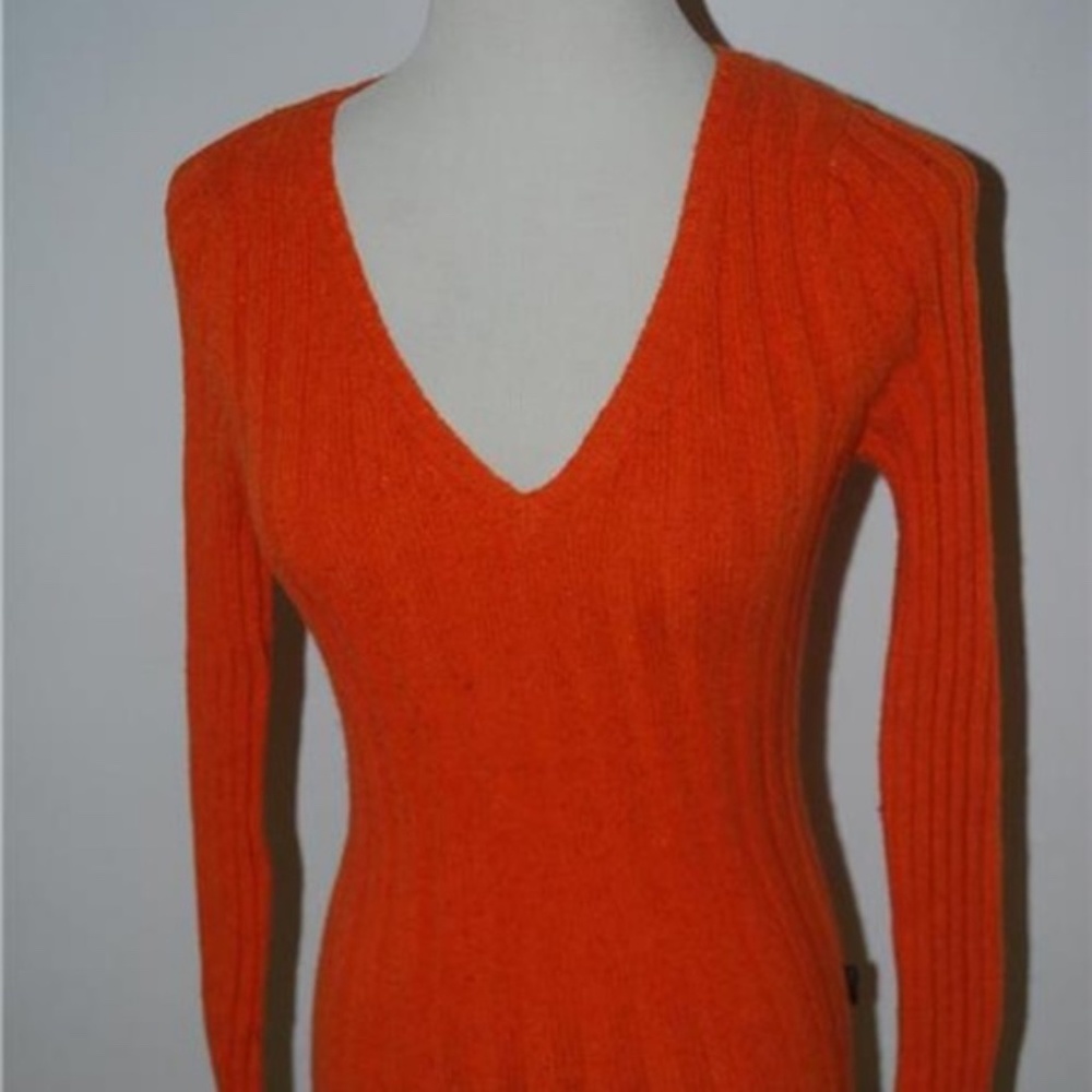 VINTAGE Abercrombie & Fitch stretch SWEATER 70%cotton New rare Y2K